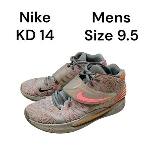 Nike KD 14 Sunset mens size 9.5 basketball shoes